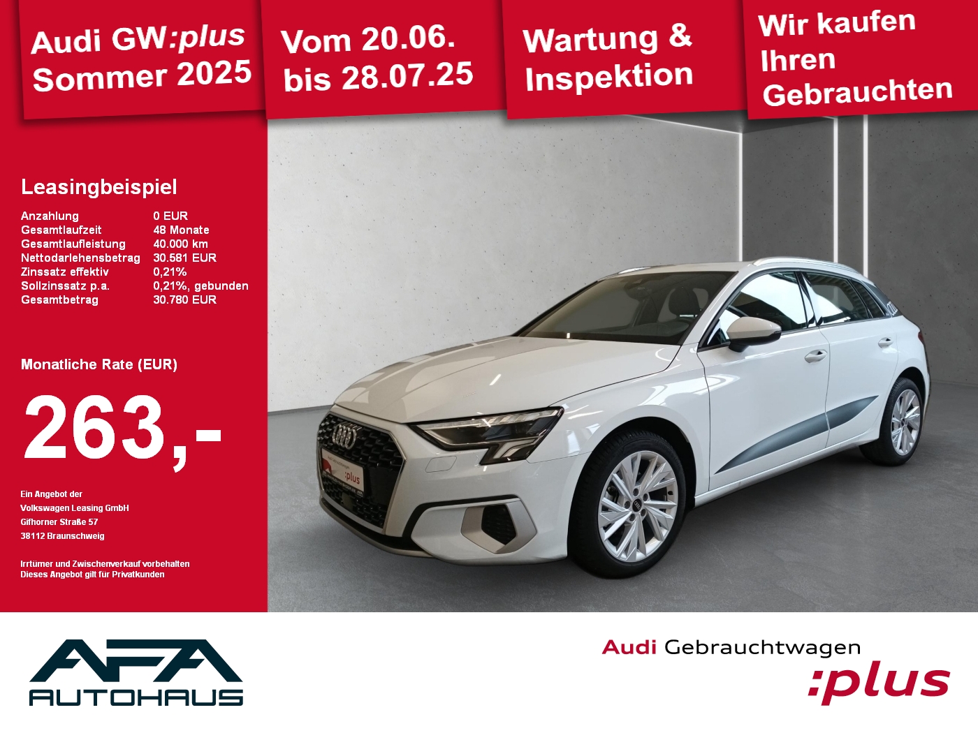 A3 Sportback 30TFSI Adva. S tronic Smart.Int*AHK