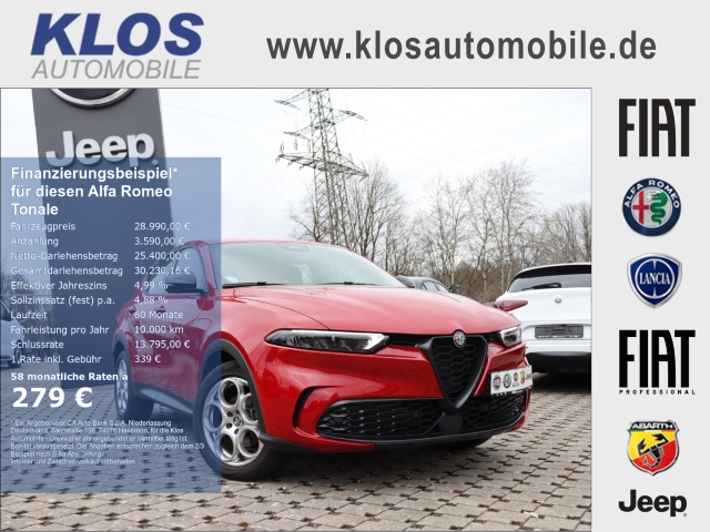 Tonale SPRINT 1.5 VGT 130PS 48V-HYBRID NAVI WINTERPAKET