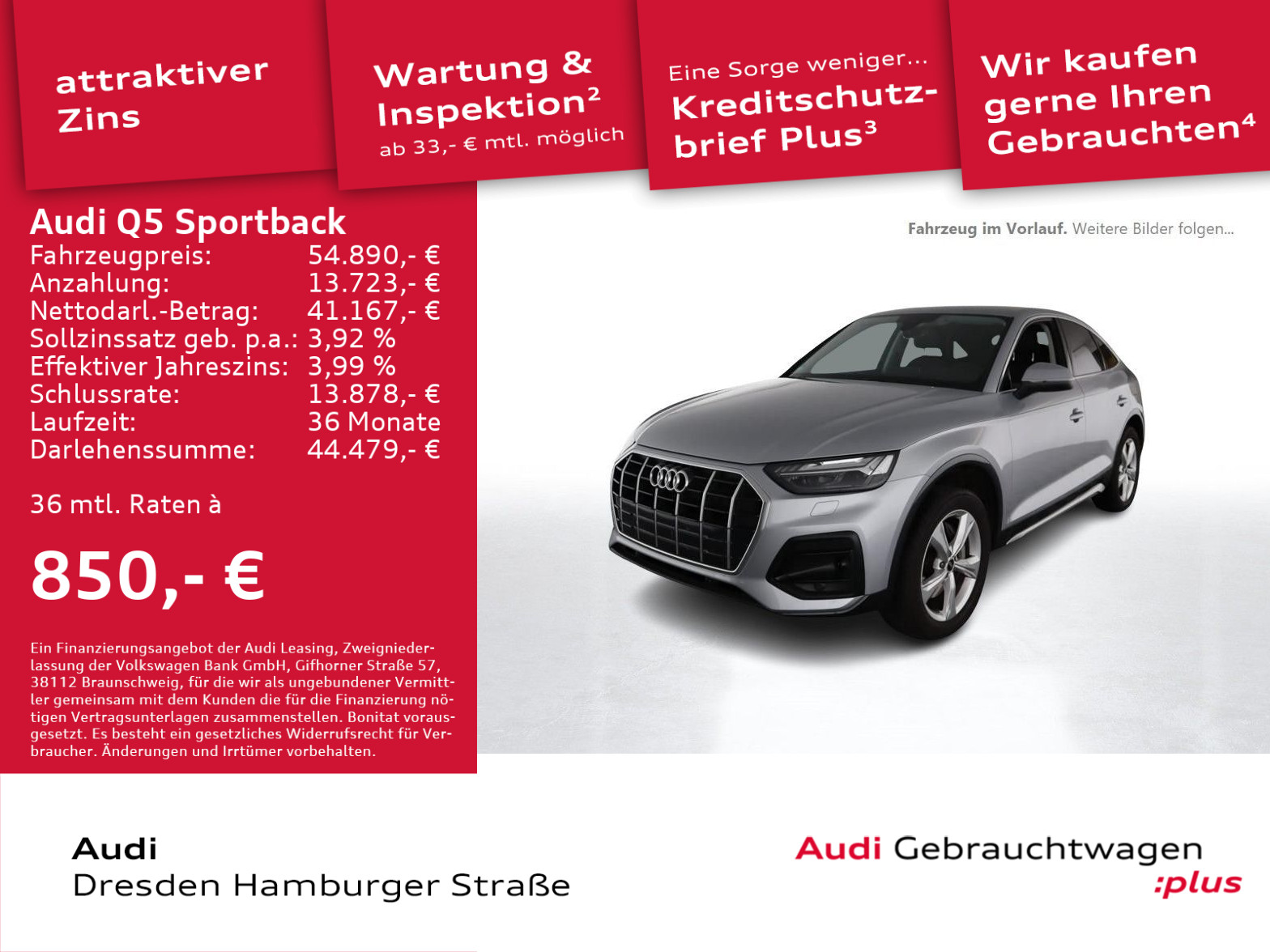 Audi Q5 Sportback 50TFSI e advanced quattro