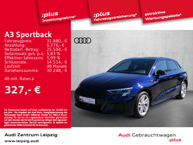 A3 Sportback 45 TFSIe S line *LED*Pano*Navi*RFK*