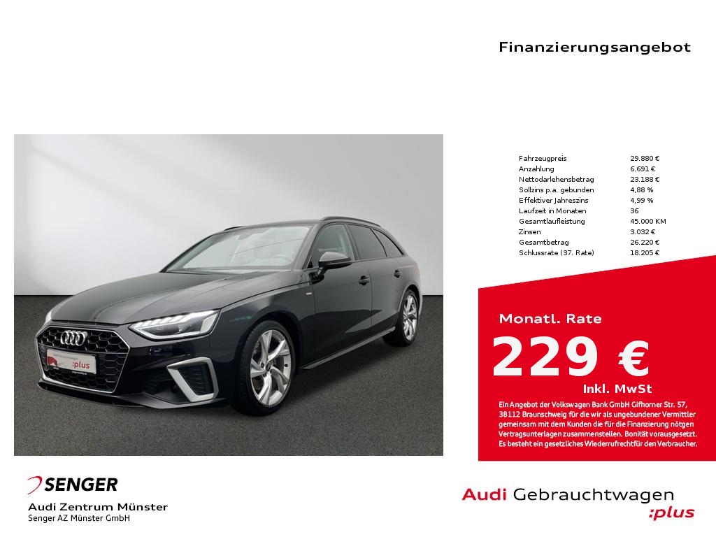 A4 Avant 35 TFSI S line MMI Navi LED Kamera ACC