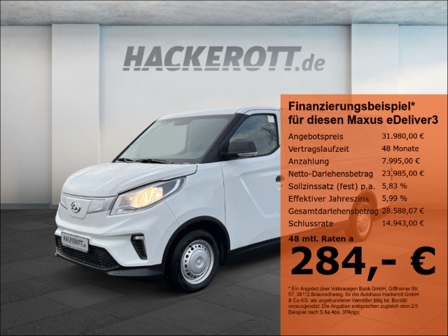 eDeliver3 50 kWH L2 Kasten lang Bluetooth Klimaauto. Tempomat