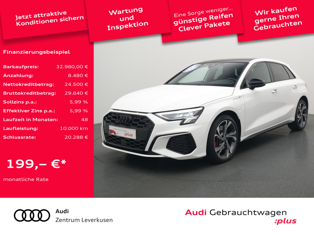 A3 Sportback S line RAUTE VIRT LED SHZ PDC NAVI