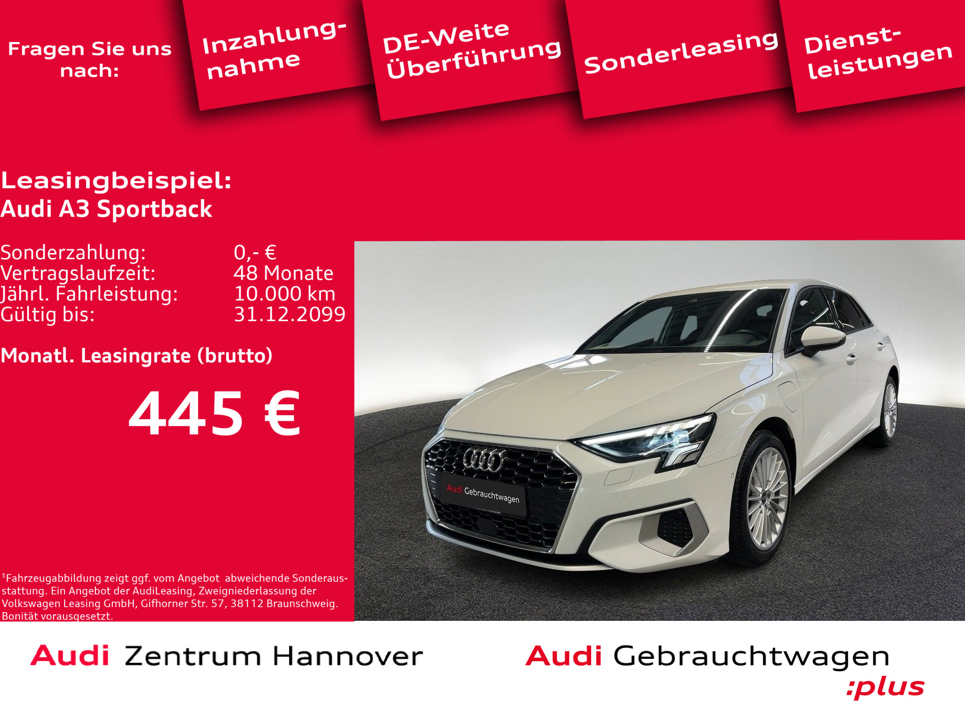 A3 Sportback advanced e-tron 40 TFSIe LED ACC virtual Navi