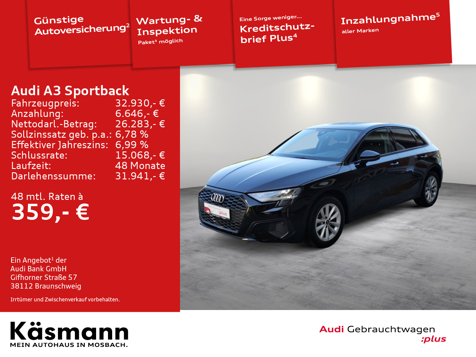 Audi A3 Sportback 35TDI