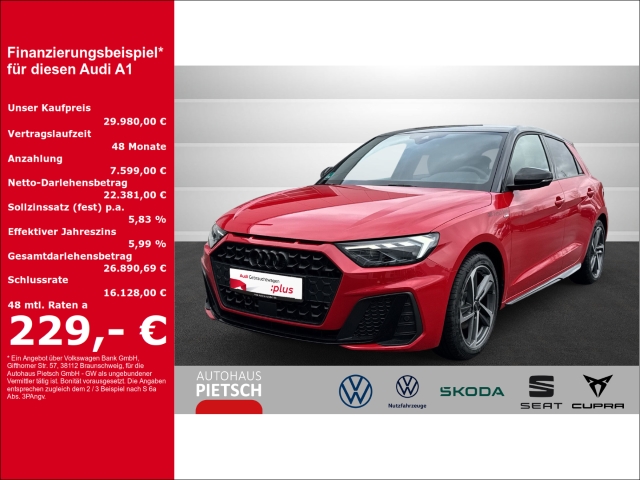 A1 Sportback 30 TFSI S line S tronic ACC, Carplay, Navi Vorb,