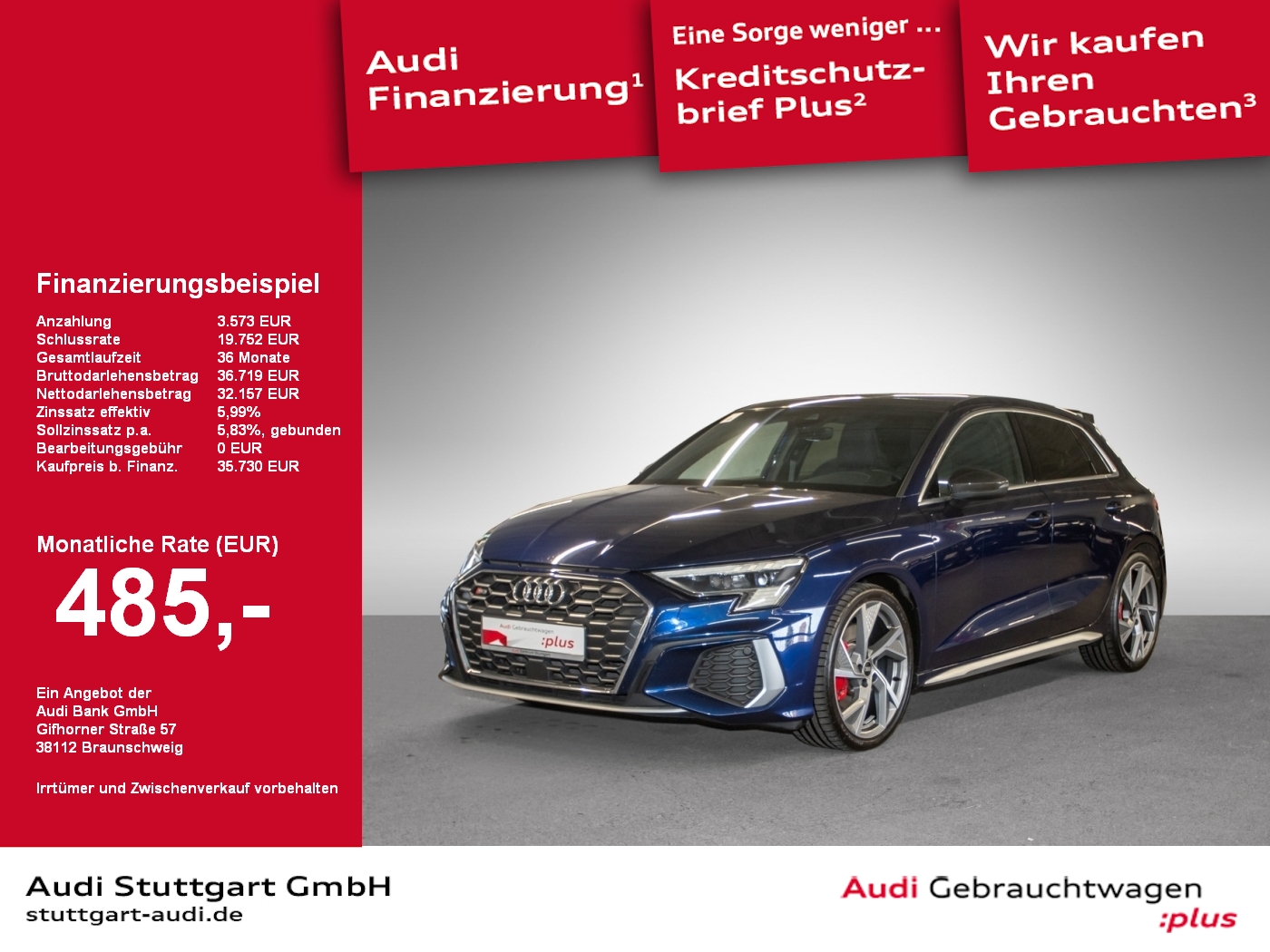 Audi S3 2.0 TFSI qu Sportback Carbon