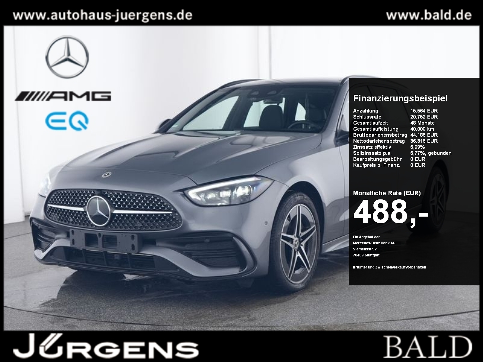 Mercedes-Benz C 300 e AMG Perf-AGA MBUX Sitzklima