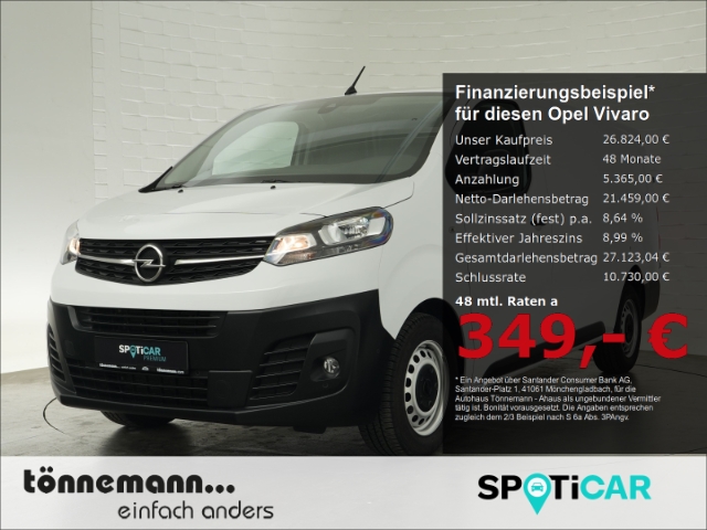 Vivaro C CARGO L CDTI+NAVI+SCHIEBETÜR+PARKPILOT+BEIFAHRER-DOPPELSITZBANK+KLIMAANLAGE