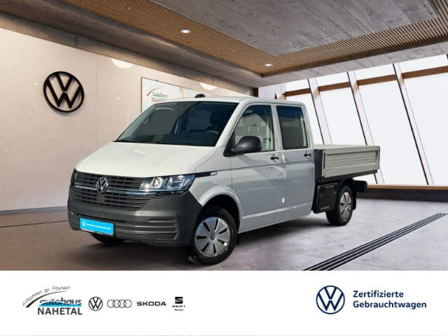 T6.1 Transporter Pritsche Doka 2.0 TDI AHK KLIMA APP-CONNECT LICHT & SICHT USB