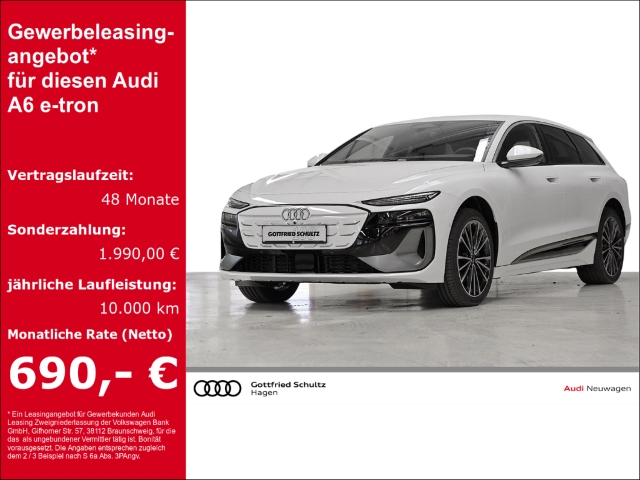 A6 e-tron Avant S-Line performance AHK+Kamera+Navi