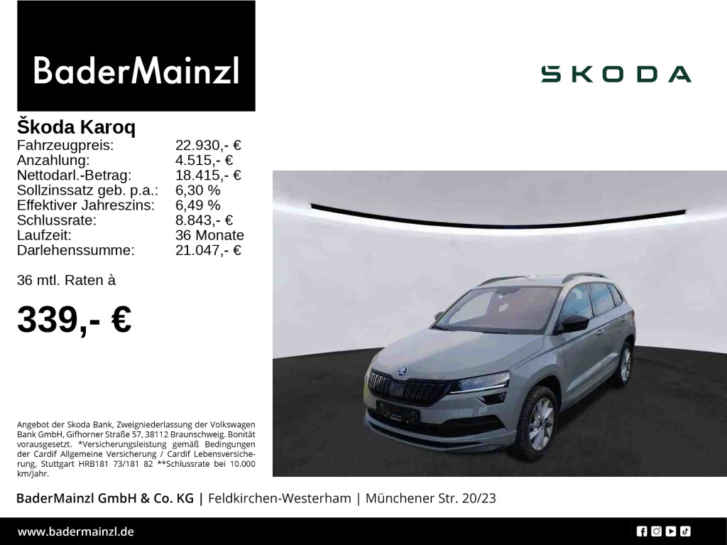 Skoda Karoq 1.5 TSI Sportline