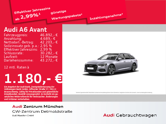 Audi A6 Avant 50 TFSI e qu S line