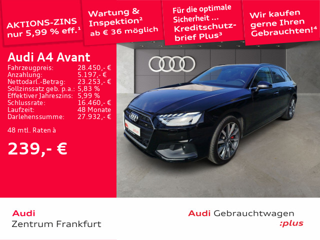 A4 Avant 40 TDI quattro S tronic Matrix-LED Navi Tempomat DAB