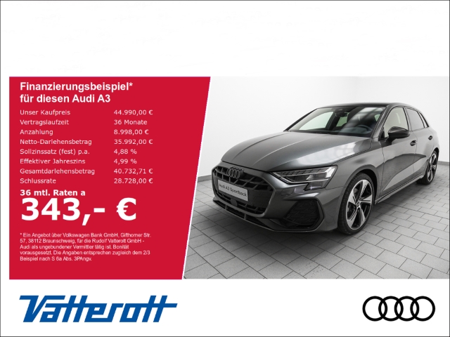 A3 Sportback S line 35 TFSI Mod25 Pano Matrix Navi