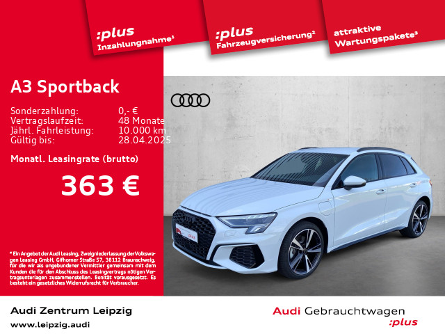 Audi A3 Sportback 40 TFSIe-tron S line Assistenz