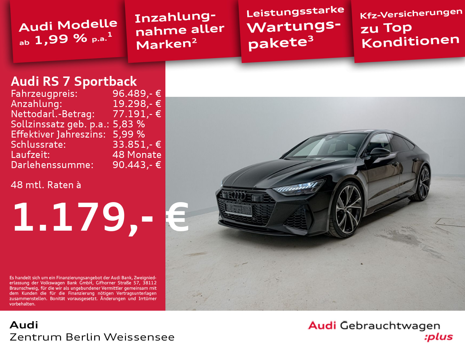 Audi RS7 4.0 TFSI Sportback 305 CARBON