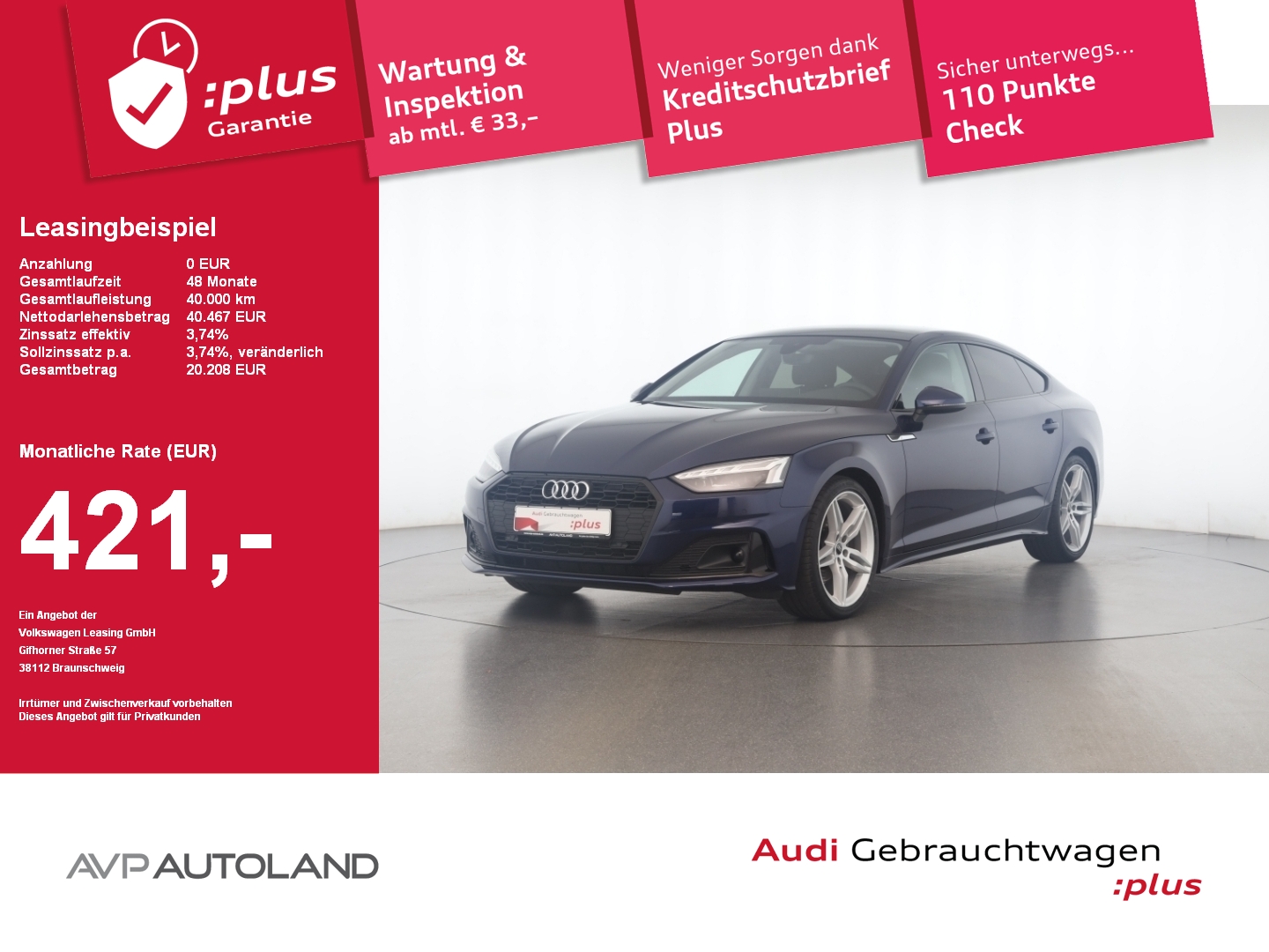 A5 Sportback 35 TDI S tronic advanced | PANO |