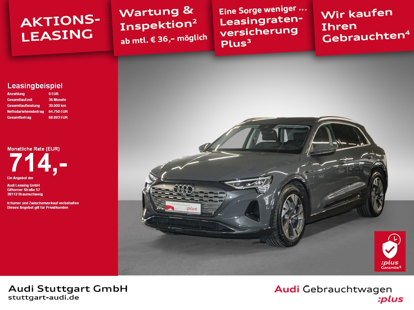 Q8 e-tron advanced 50 quattro 250 kW AIR AHK