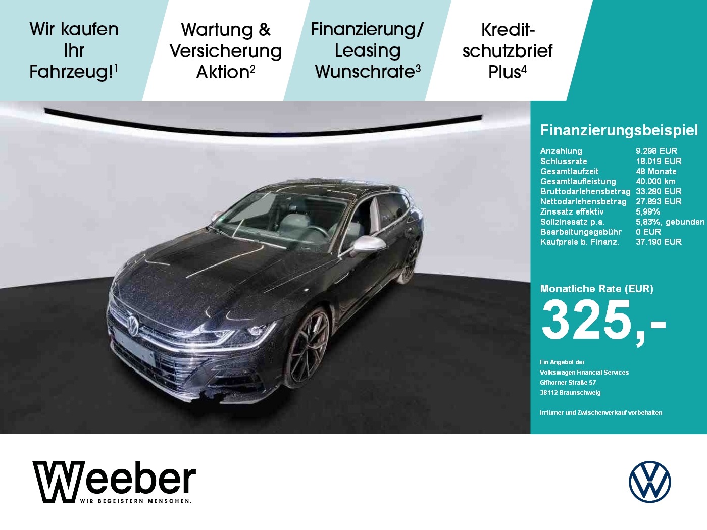 Arteon Shooting Brake R PANO*LED*NAVI*AHK*ACC*RFK*20LM