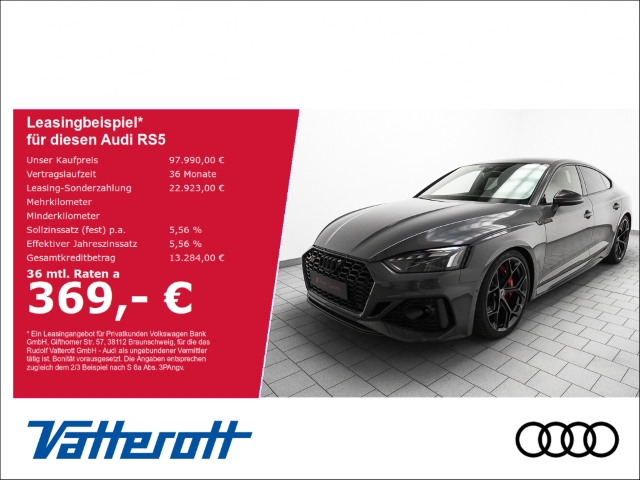 RS5 Sportback competition plus NP.:126T B&O HUD ACC