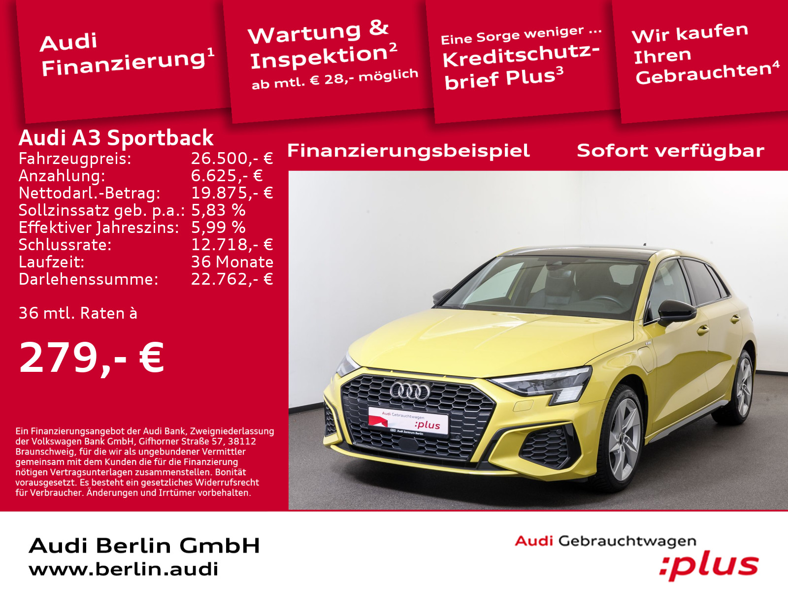 A3 Sportback S line 40 TFSI e S tr. RFK MATRIX