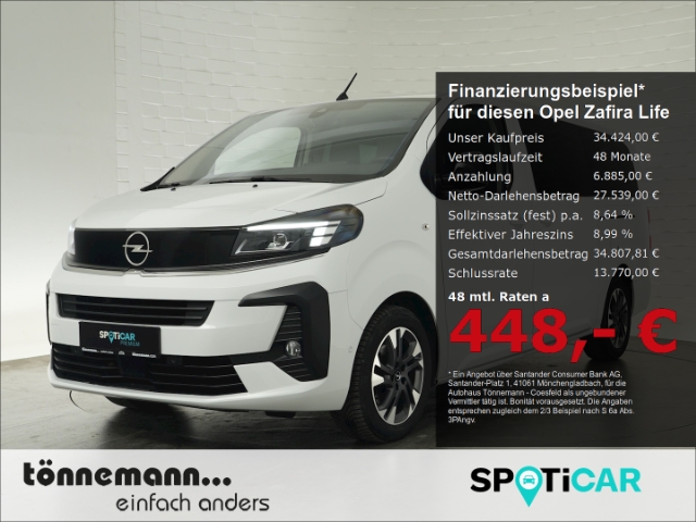 Zafira Life FACELIFT EDITION XL CDTI AT 9-SITZER+NAVI+SITZHEIZUNG+SCHIEBETÜREN+KEYLESS+PARKPILOT HI