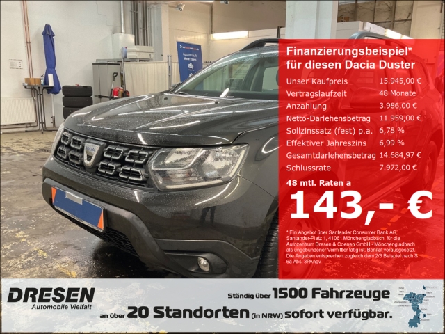Dacia Duster II Comfort Berganfahrass Speedlimiter el SP Spieg beheizbar
