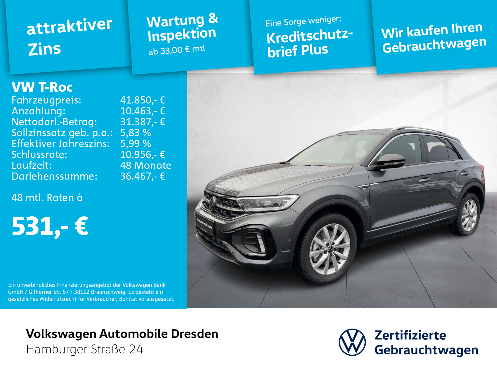 Volkswagen T-Roc 1.5 l TSI R-Line