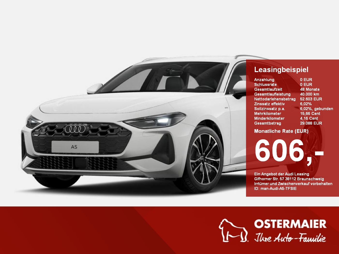 Audi A5 Avant e-hybrid quattro