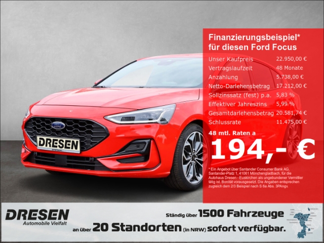 Ford Focus ST-Line X Automatik abnehmbar