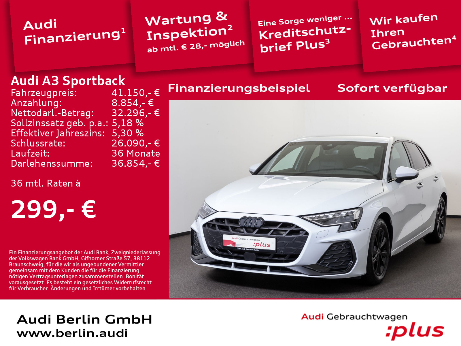 Audi A3 Sportback S line 35 TDI