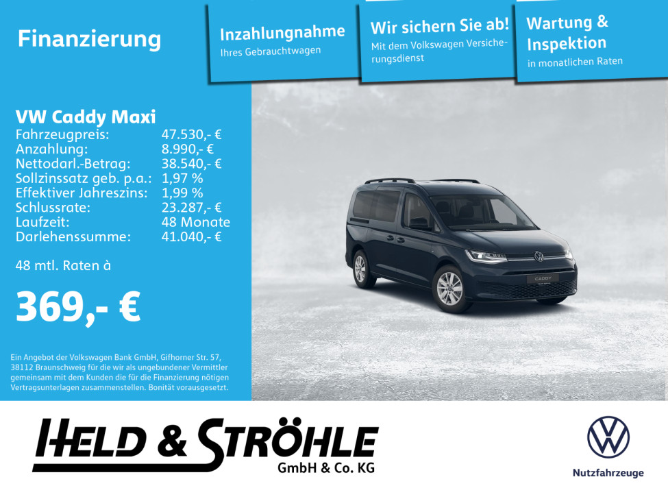 Caddy Maxi Life 7-Sitzer 90 kW TDI 7-Gang-DSG