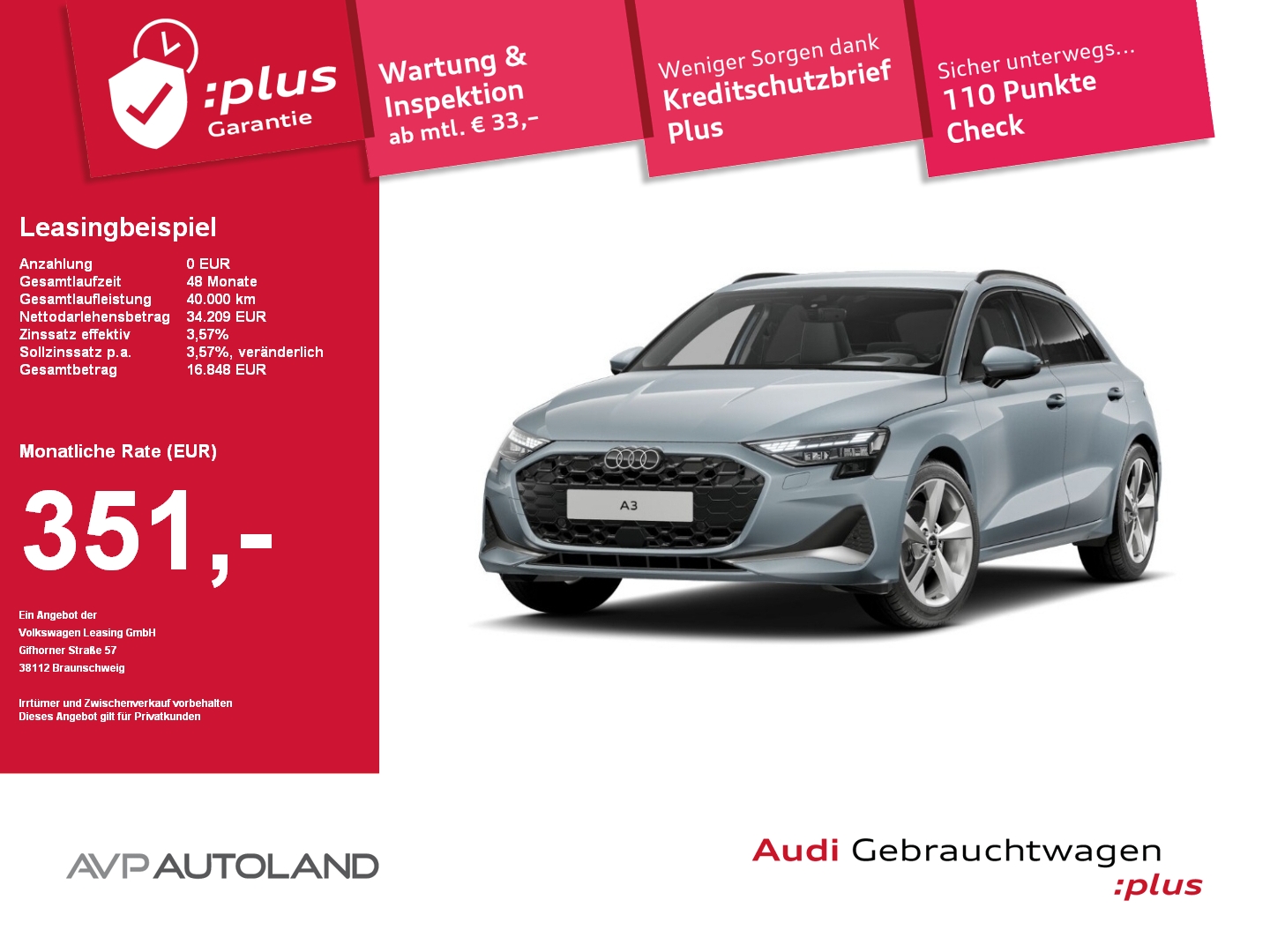 A3 Sportback 30 TFSI advanced NAVI | ACC | LED