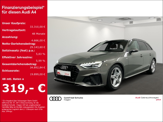 A4 Avant 40 TFSI S-tronic MATRIX NAV KAMERA S line