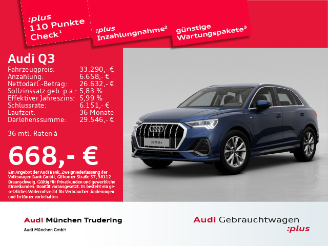 Q3 45 TFSI e S line Matrix MMI+ Business-Paket