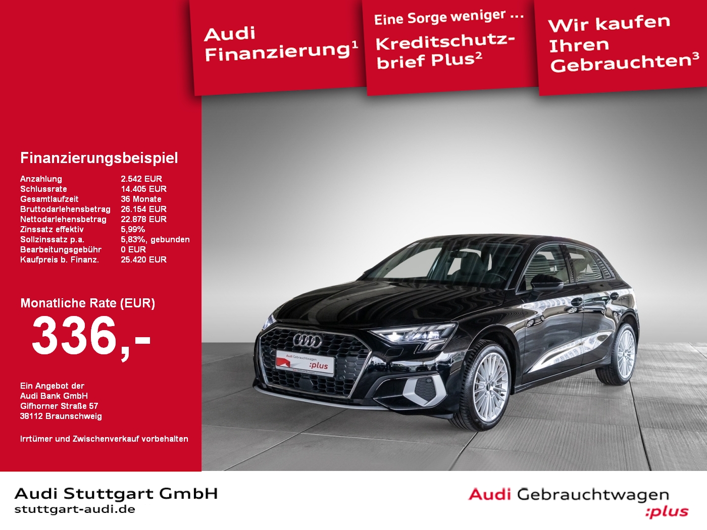 Audi A3 Sportback 30 TFSI advanced