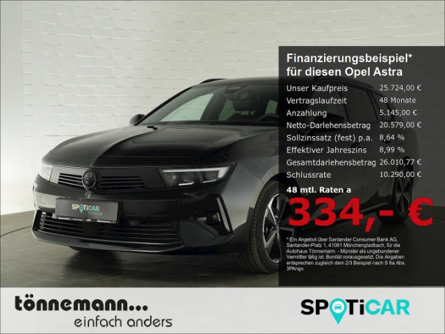 Opel Astra L ST GRAD SITZ INDUKTIONSLADEN