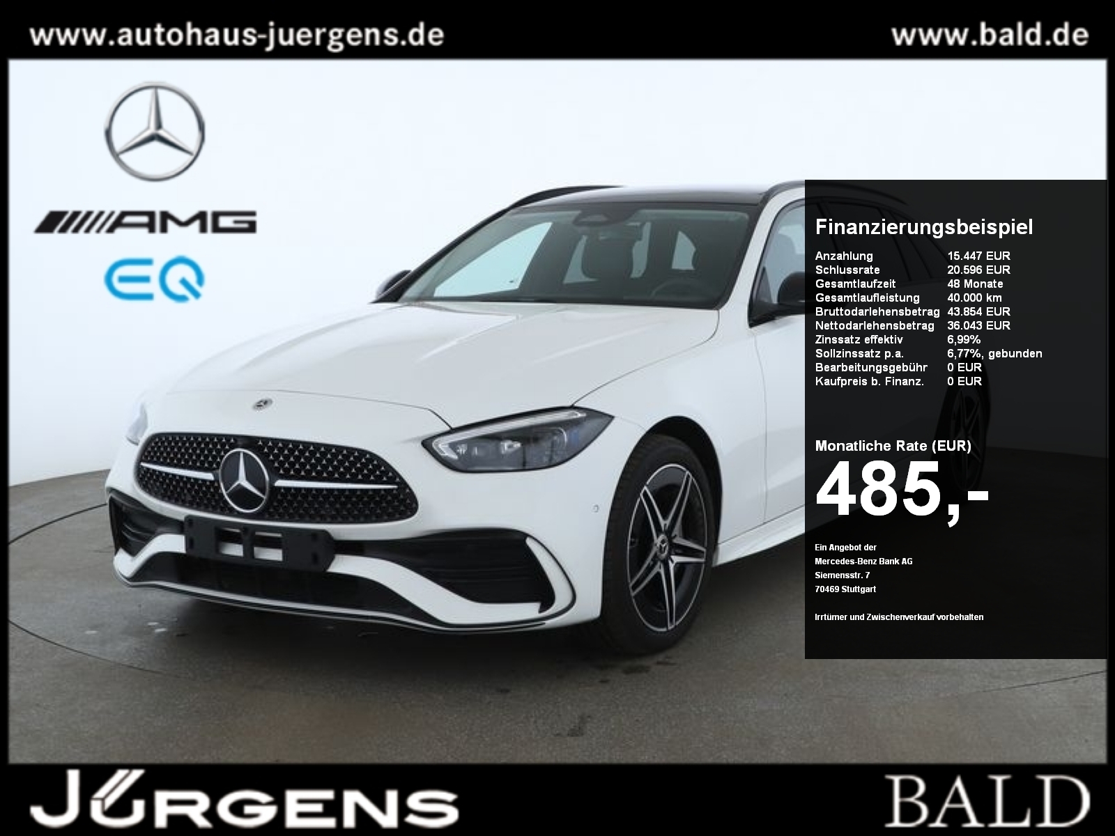 C 300 de T AMG-Sport/DIGITAL/Pano/AHK/Dist/Night
