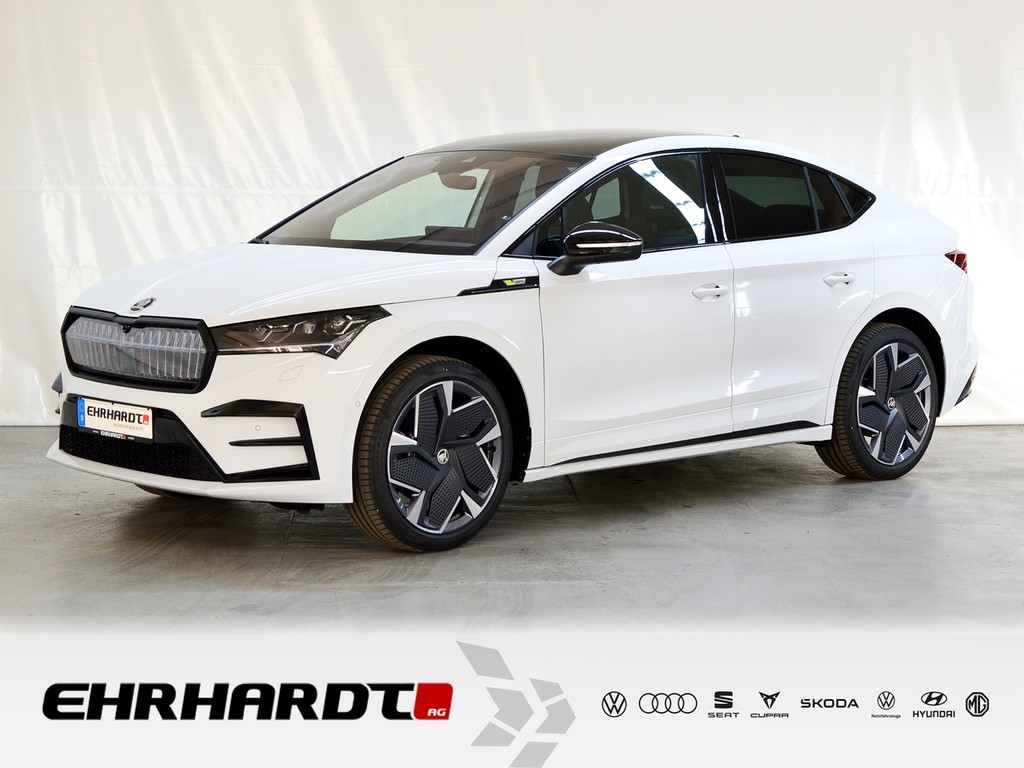Enyaq Coupe RS AHK*HUD*MATRIX*NAV*SHZ*ACC*PARKLENK*360°*CANTON*EL.SITZE+HECKKL*WP*TOTW*BEH.FRONT*21"