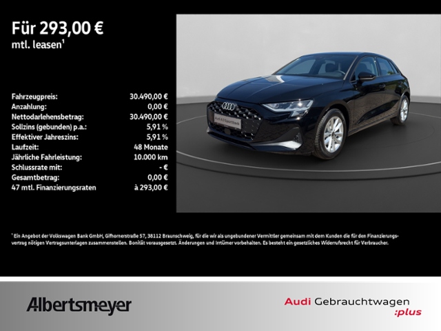 A3 Sportback 30 TFSI NAVI+PDC+CARPLAY