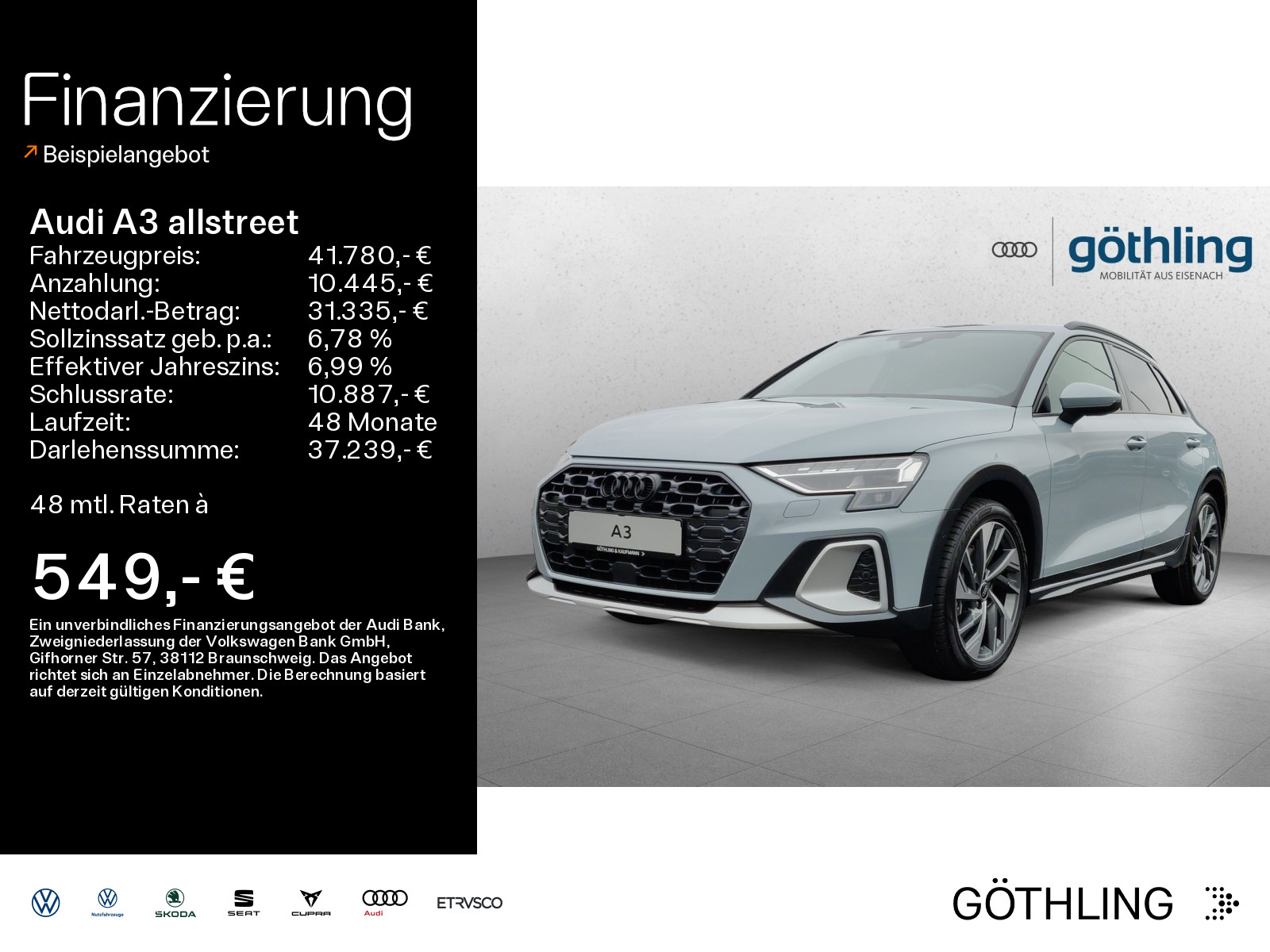 A3 allstreet 35 TFSI S tronic*Kamera*Ambiente*Klima+*
