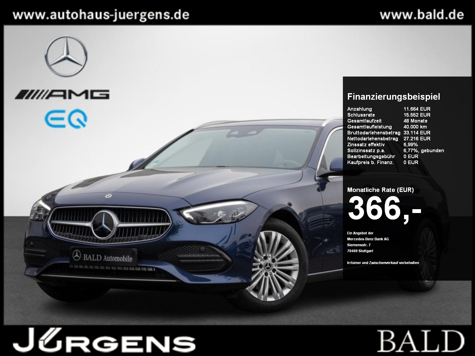 Mercedes-Benz C 220 d T Avantgarde Wide Easy