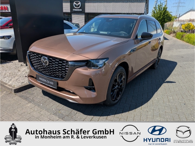 CX-80 HOMURA PLUS e-Skactiv-D 3.3l AWD 7-Sitzer HUD El. Panodach Navi Leder digitales Cockpit