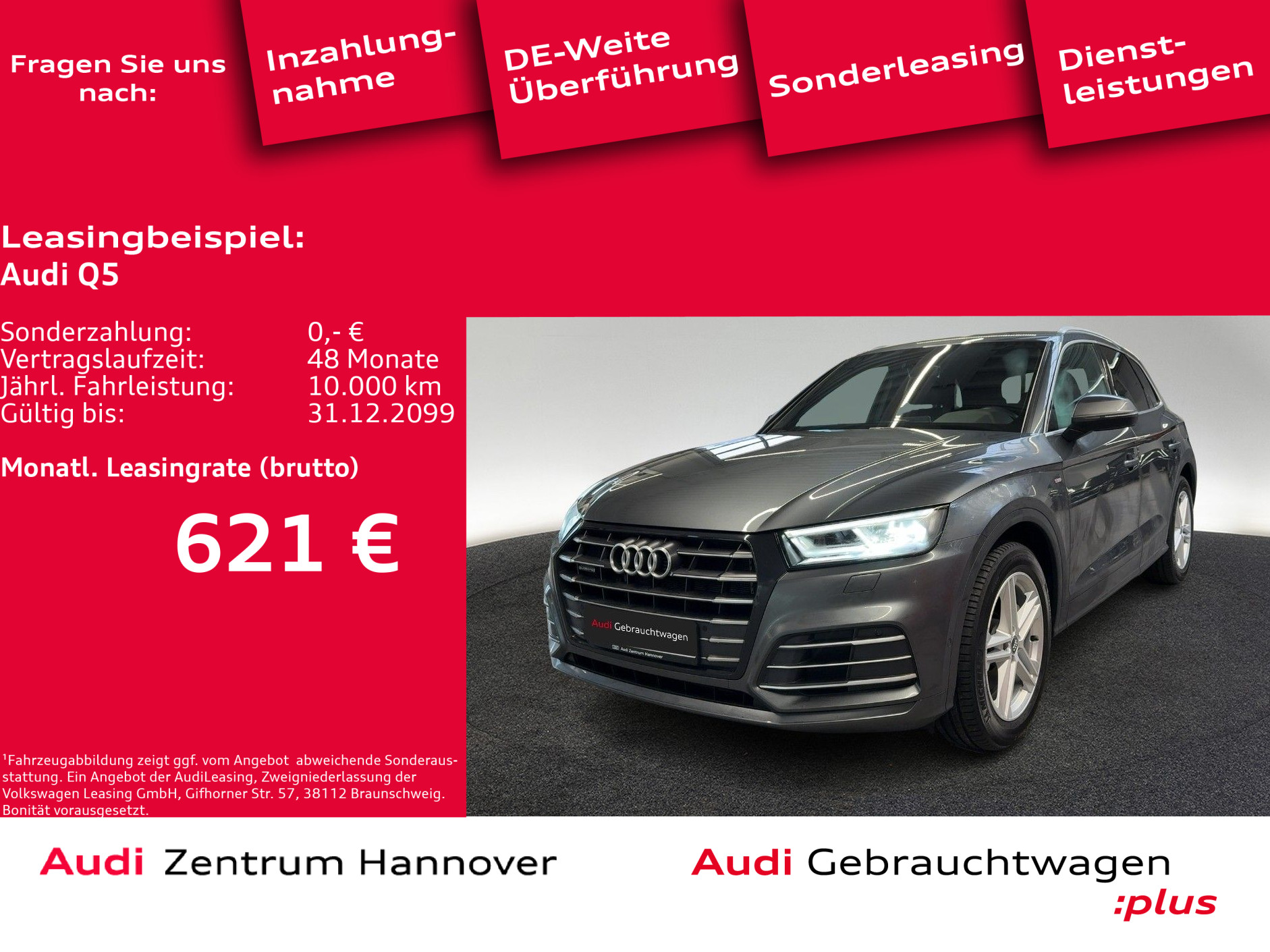 Q5 S line 55 TFSIe quattro Matrix Kamera virtual Luft Navi