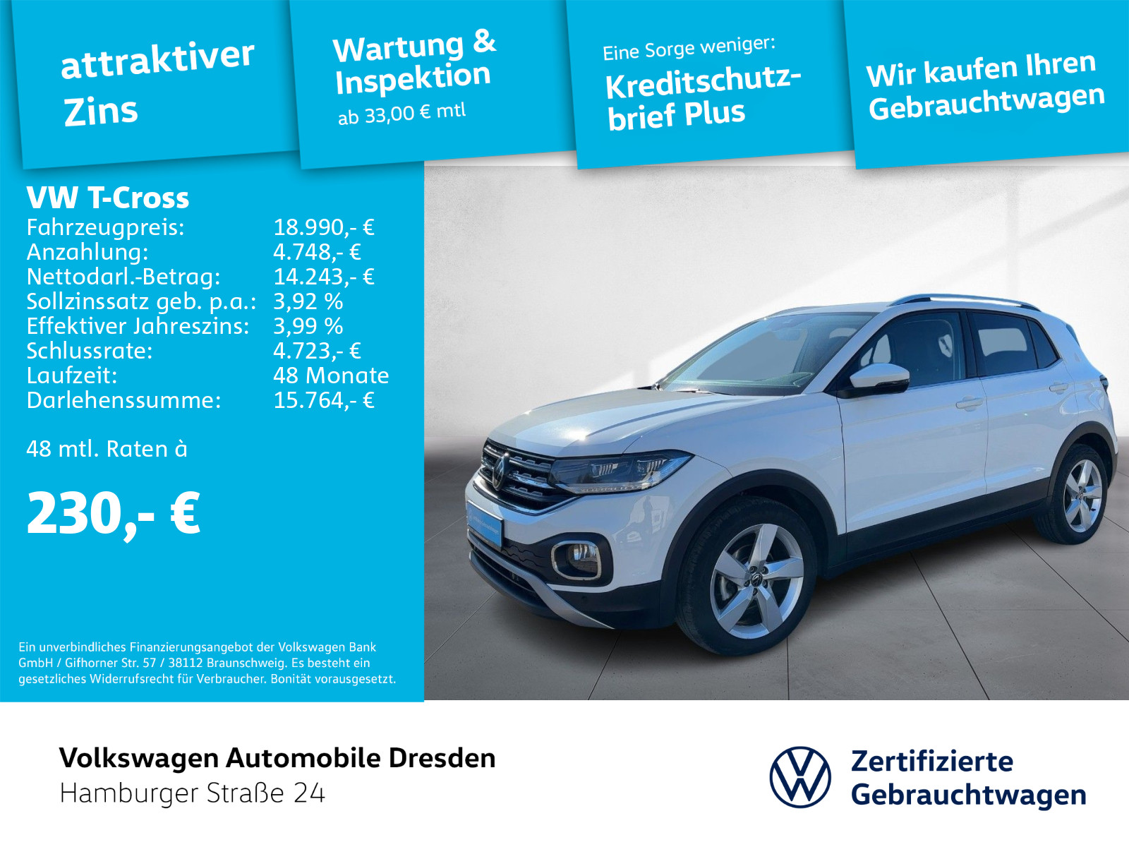 Volkswagen T-Cross 1.0 TSI Style