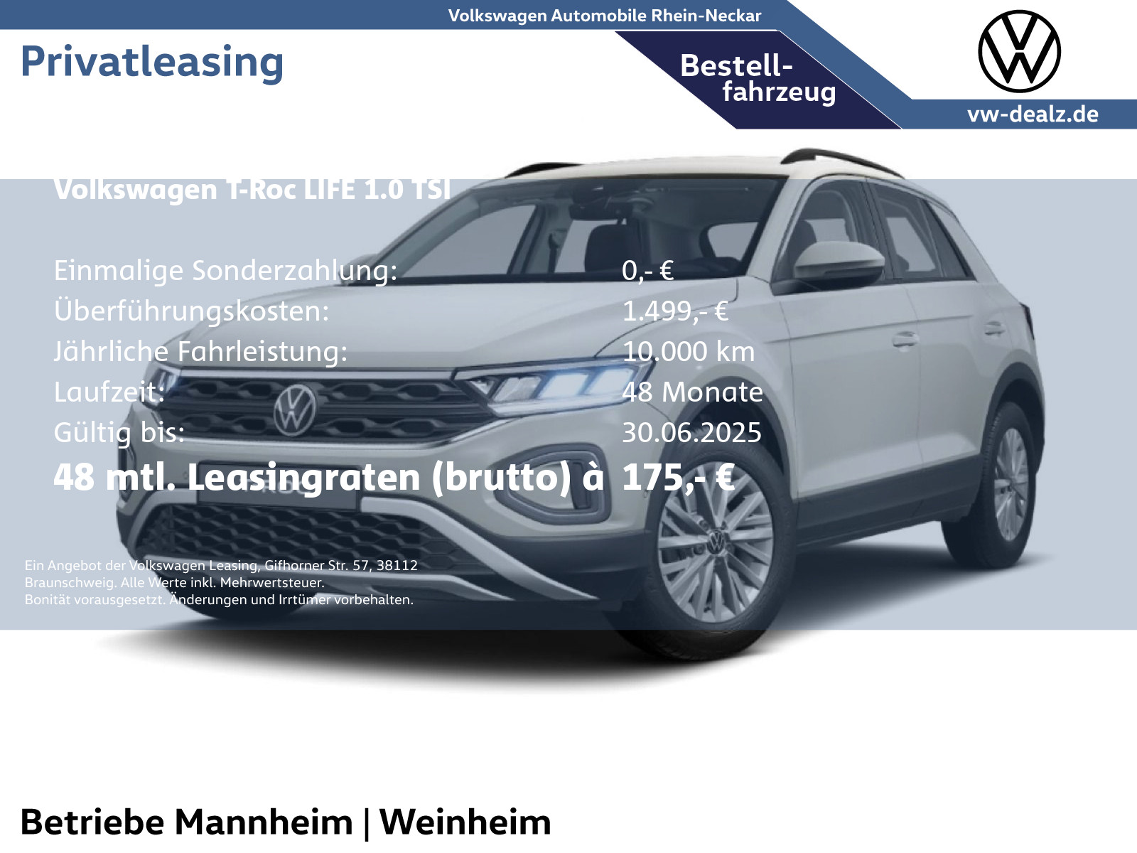 T-Roc Life 1.0 l TSI OPF
