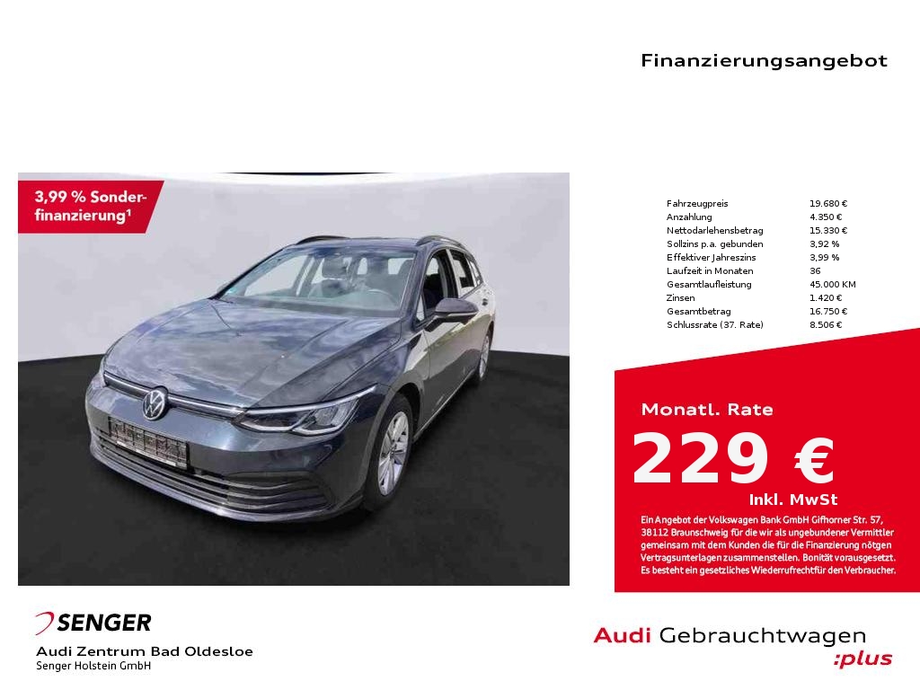 Golf Variant VIII 1.0 eTSI Life DSG Navi LED PDC