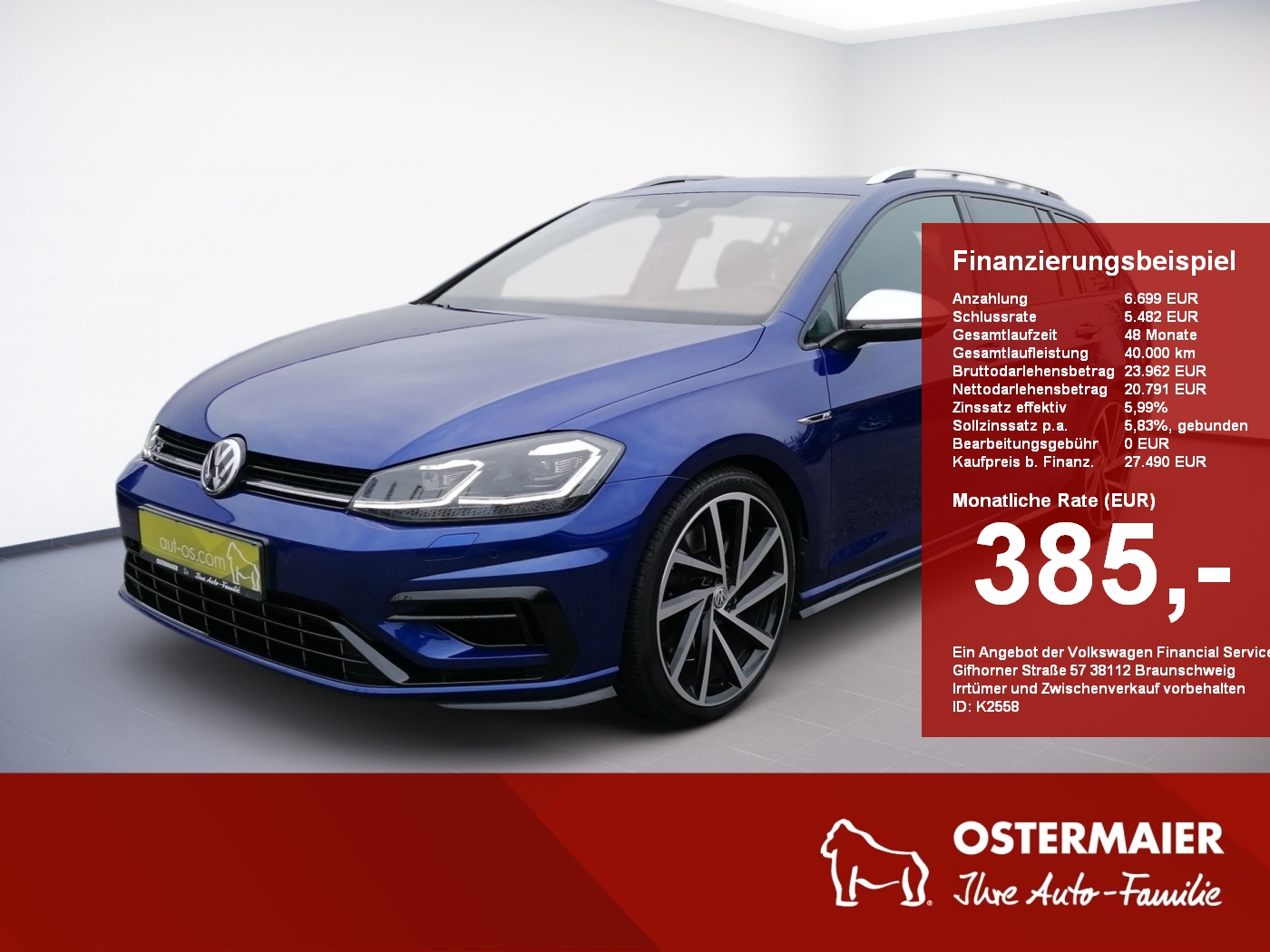 Volkswagen Golf Variant 2.0 TSI Golf VII R 310PS