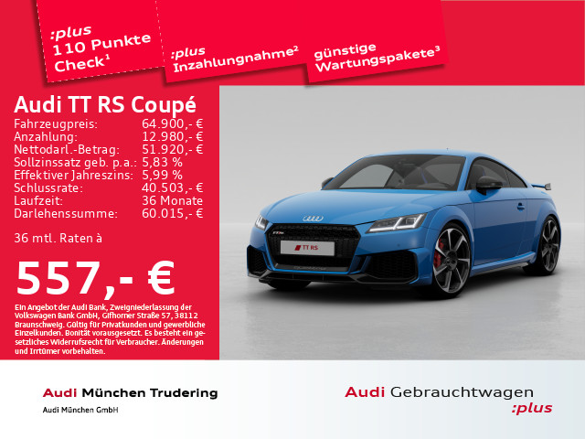 TT RS Coupé 2.5 TFSI qu. basis Matrix MMI+ B&O Design-Paket